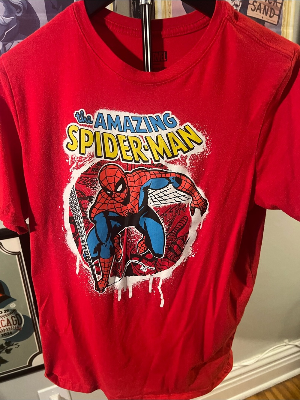 Amazing Spider-Man Red Graphic Tee for Kids
